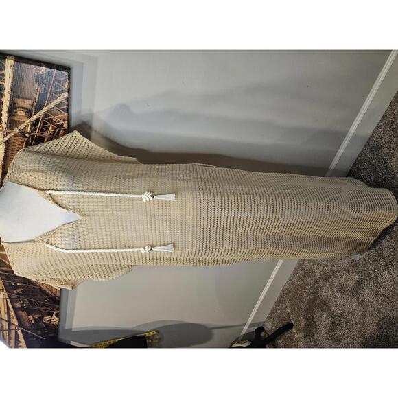 Nwt Haute Hippie Crochet Maxi Coverup with Shell Accents - Picture 1 of 7